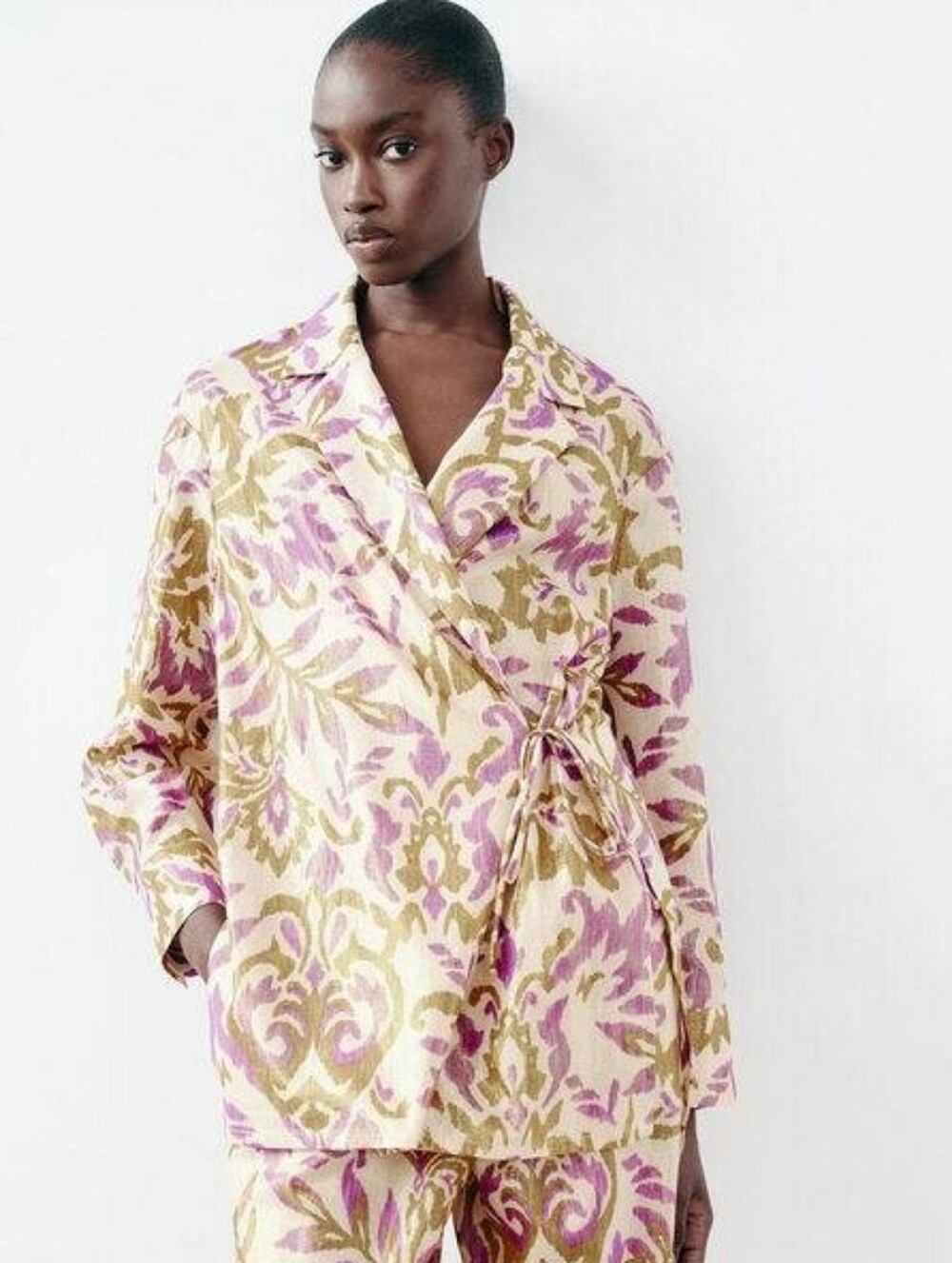 NWT Zara Kimono Wrap Blazer Size XS